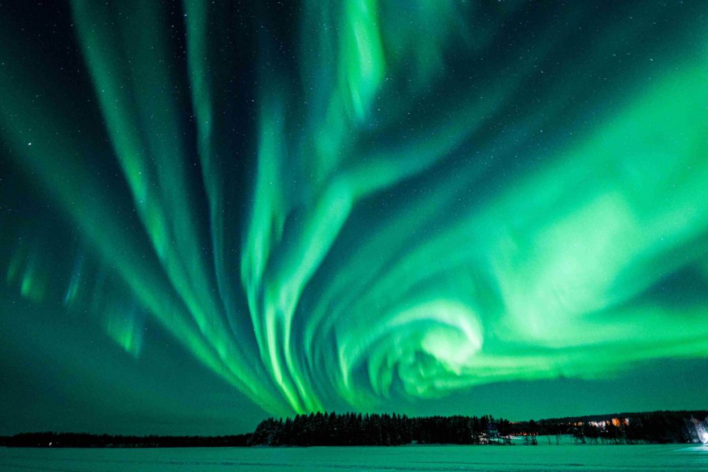 Arctic Road Trips, Northern Lights, Aurora near Rovaniemi, Lapland Photo Luisa Schaffner