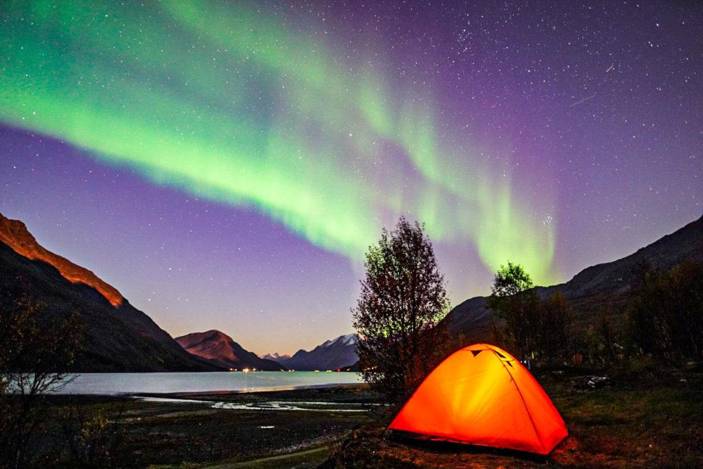 Arctic Road Trips, Norway, Tromso, Tent, Northern Lights, Photo Luisa Schaffner