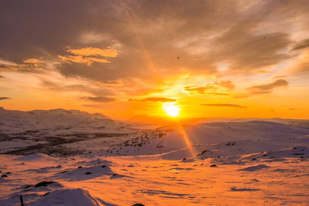 Arctic Road Trips Sunset North Kilpis Winter Snow Finland Lapland Photo Lorenzo Mirandola