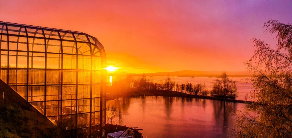 Arktikum Rovaniemi, sunset, Finland Lapland, Photo Lorenzo Mirandola