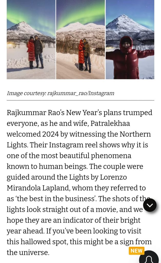 Rajkummar Rao Arctic Road Trips, Lorenzo Mirandola