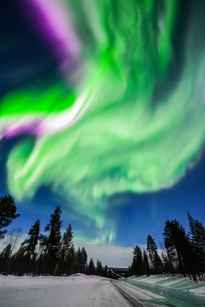 Aurora Tour Rovaniemi, pink Auroras