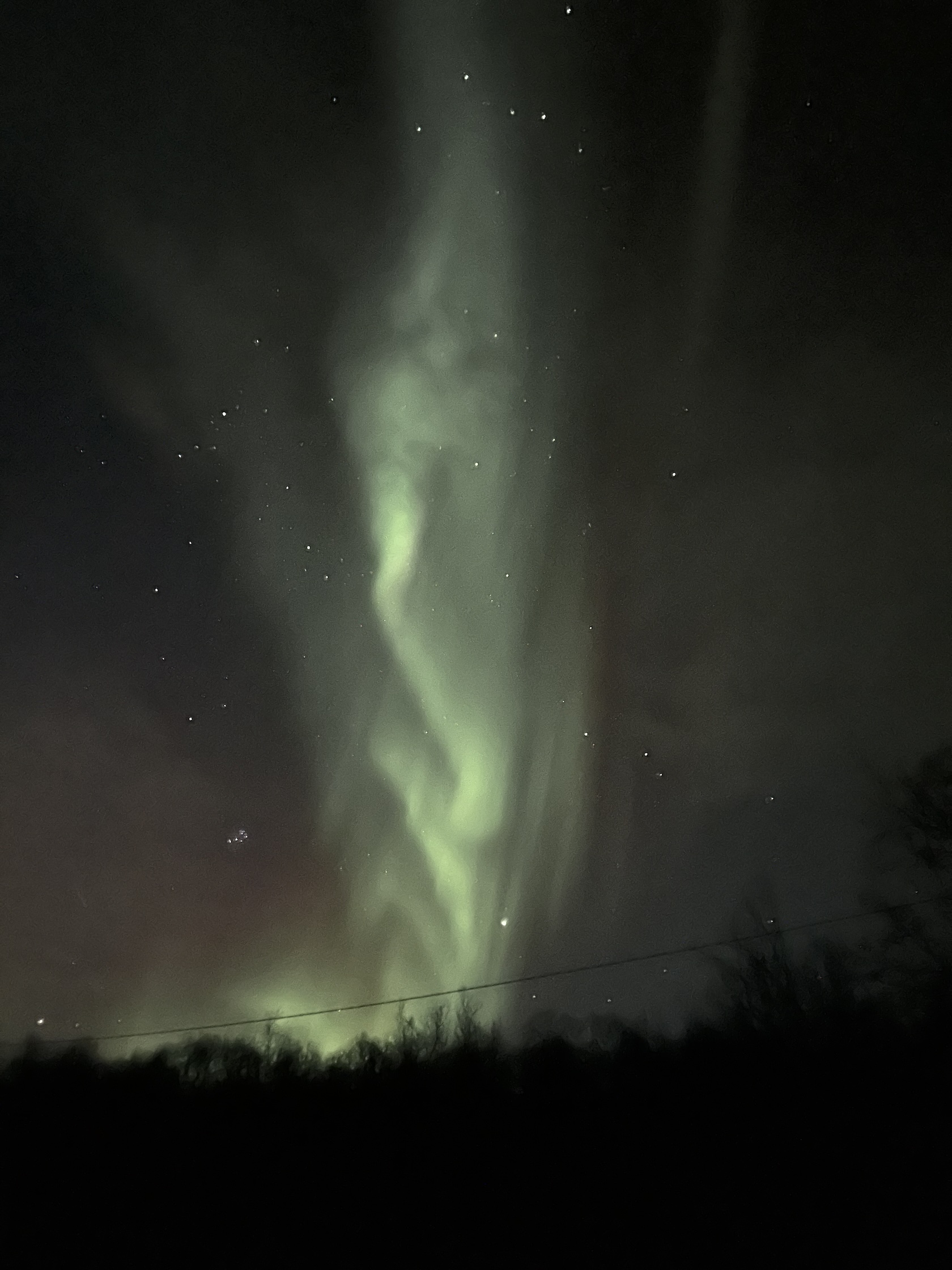 Aurora photo taken with phone Aurora photo taken with phone